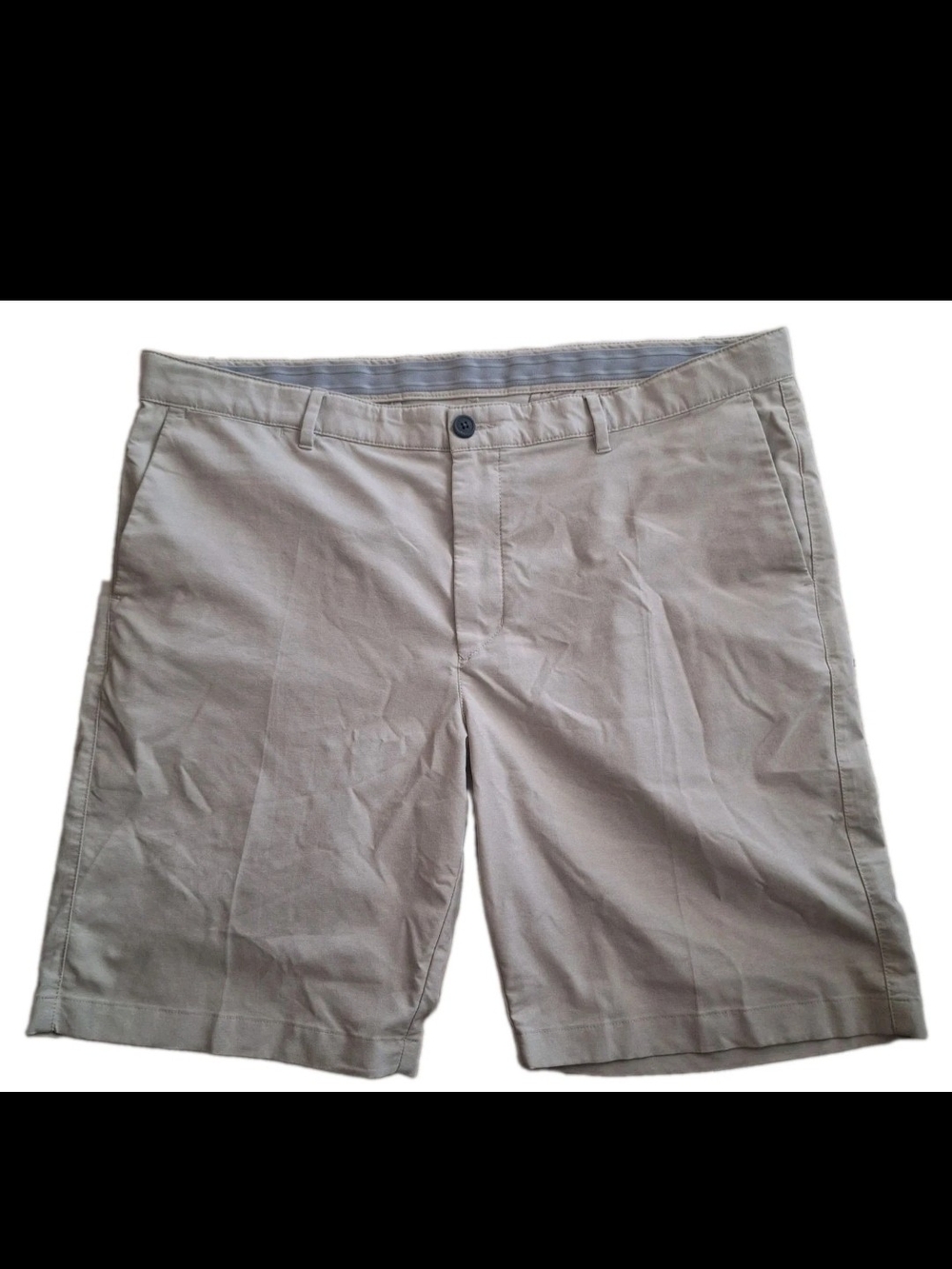Tommy Bahama Shorts Mens 40X9.5 Khaki Tan Stretch Performance Golf EUC